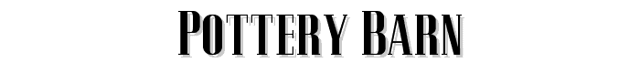 Pottery Barn font
